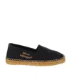 Saint Laurent Women Signature Canvas Espadrilles In Black