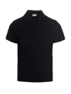 Saint Laurent Shirt With Polo Collar And Short Sleeves In Black