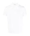 Saint Laurent Monogram Polo Shirt In White