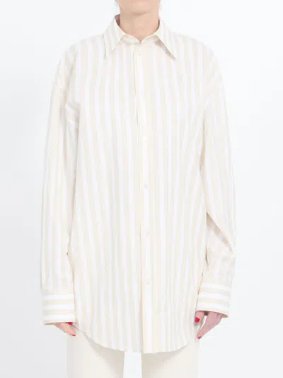SAINT LAURENT SAINT LAURENT EMBROIDERED OXFORD SHIRT
