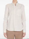 Saint Laurent Women's Embroidered Poplin Shirt