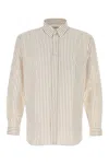 Saint Laurent Men Embroidered Poplin Shirt