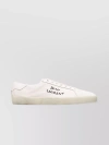 SAINT LAURENT EMBROIDERED SIDE LACE-UP SNEAKERS
