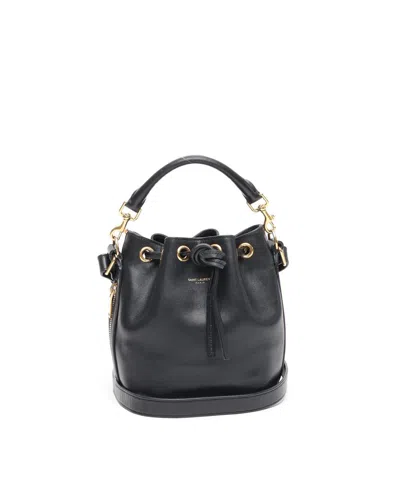 Saint Laurent Emmanuelle Bucket Bag In Black