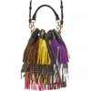 Saint Laurent 'emmanuelle' Suede Fringe Bucket Bag