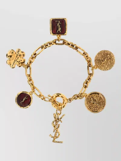 Saint Laurent Enamel Chain Bracelet