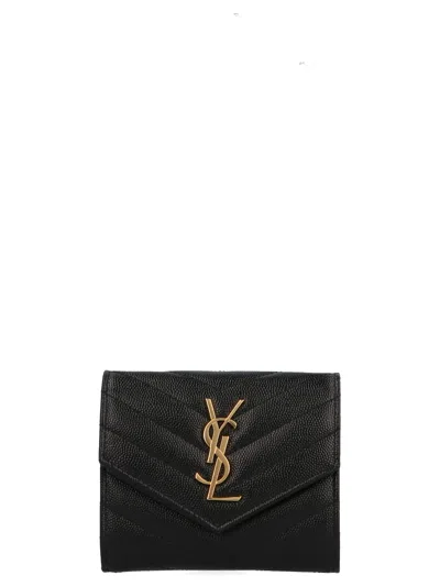 Saint Laurent 'envelop' Wallet In Black