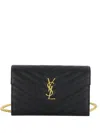 Saint Laurent Envelope Cassandre Chain Wallet