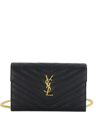 Saint Laurent Envelope Cassandre Chain Wallet