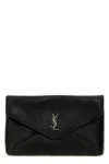 Saint Laurent 'envelope Cassandre' Large Clutch Bag In Black