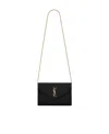 Saint Laurent Envelope Chain Crossbody Bag In Black