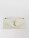 Saint Laurent Calypso Padded-leather Shoulder Bag In New Crema Soft