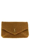 Saint Laurent Envelope Large Clutch Bag In Brown