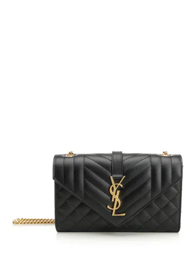 Saint Laurent Envelope Crossbody Bags Black