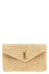 Saint Laurent 'envelope' Large Clutch Bag In Sand