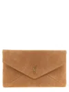 Saint Laurent Envelope Maxi Clutch In Camel