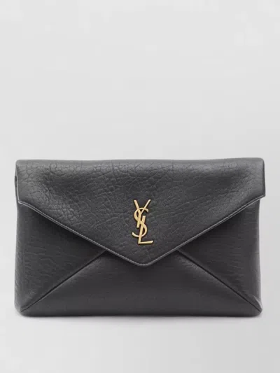 Saint Laurent Envelope Medium Lambskin Clutch Bag