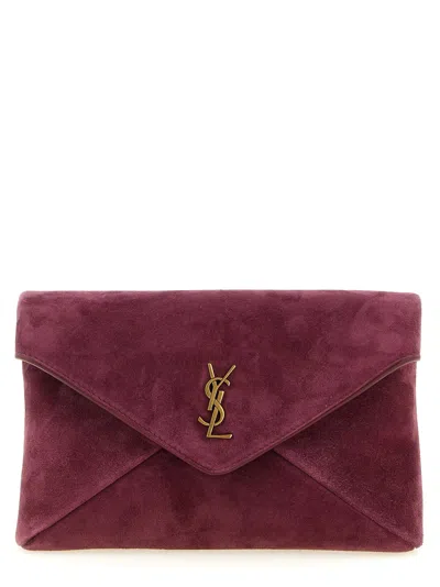 Saint Laurent Envelope Mini Crossbody Bag In Purple