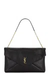 Saint Laurent Envelope Pouch On Chain In Black