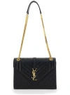 Saint Laurent Medium Envelope Leather Shoulder Bag