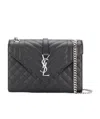 Saint Laurent Envelope Shoulder Bag In Black