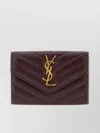 Saint Laurent Leather Wallet With Logo