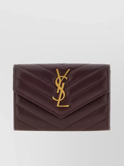 Saint Laurent 'envelope' Small Wallet Chevron Pattern