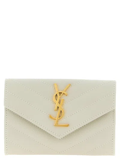 Saint Laurent Envelope Small Wallet In Sand