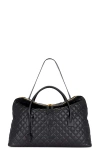 Saint Laurent Giant Quilted Leather Es Travel Bag In Nero