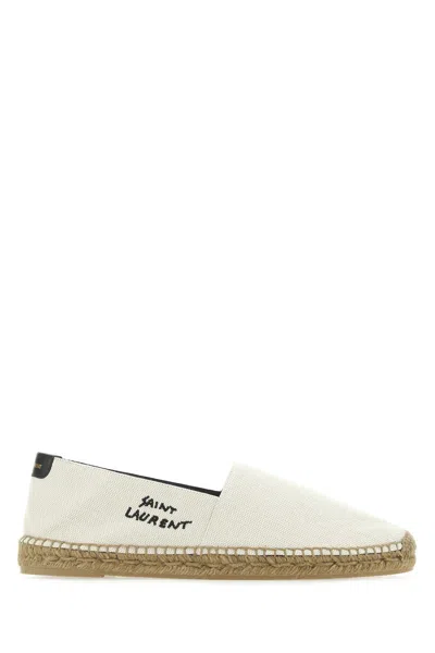 Saint Laurent Espadrillas In White