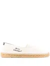 Saint Laurent Logo-embroidered Espadrilles In White