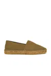 Saint Laurent Espadrille In Gabardine In Cactus