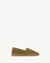 Saint Laurent Espadrille In Gabardine In Green