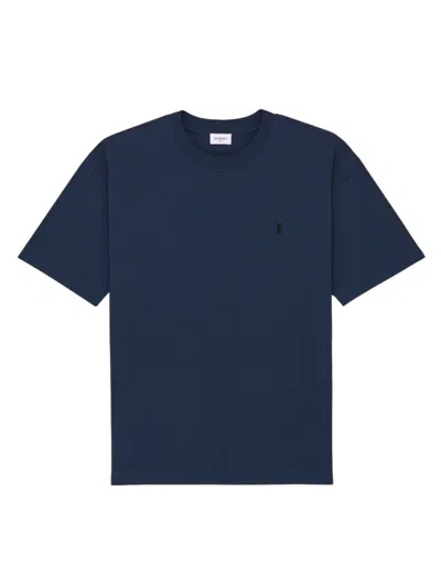 Saint Laurent Essential Classic T-shirt For Men In Blue