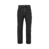 Saint Laurent Mick Black Jeans With Logo Patch On The Rear In Denim Man In Black