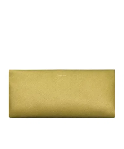 Saint Laurent Evening Clutch In Yellow