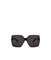 Saint Laurent Extra-large Frame Sunglasses In Black