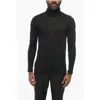 Saint Laurent Extrafine Stretch Wool Sweater With Turtleneck