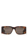 Saint Laurent Rectangular Tortoiseshell Sunglasses Dark Lenses In Multi