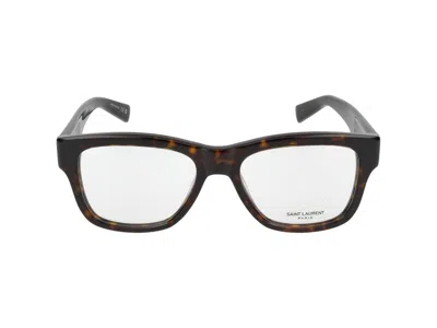 Saint Laurent Eyeglasses In Havana Havana Transparent
