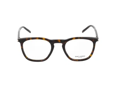 Saint Laurent Eyeglasses In Havana Havana Transparent