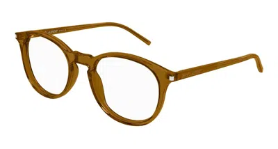 Saint Laurent Eyeglasses  Sl 106 020 Brown Brown Transpare 50/19/145
