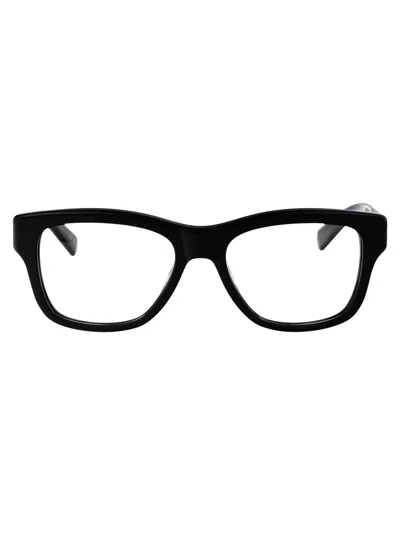 Saint Laurent Eyeglasses  Sl 677 001 Black Black Transparent 54/18/145 In Pattern