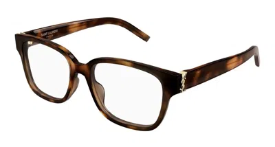 Saint Laurent Eyeglasses  Sl M150/f 003 Havana Havana Transpa 55/17/145