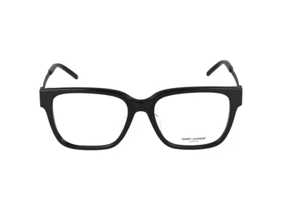 Saint Laurent Eyeglasses  Sl M48o_a/f 002 Black Black Transparent 54/17/145
