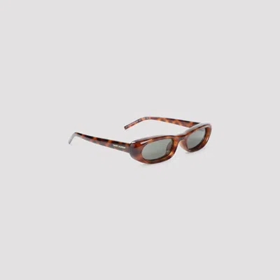 Saint Laurent Havana Grey Sunglasses In Multi