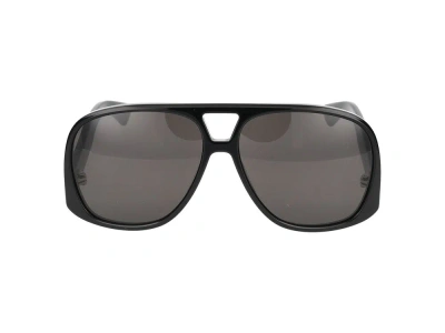 Saint Laurent Eyewear Aviator In Black