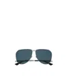 Saint Laurent Sl 690 Dust 003 Silver Sunglasses In Blue