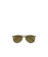 Saint Laurent Eyewear Aviator Sunglasses In Green