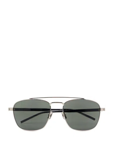 Saint Laurent Eyewear Aviator Sunglasses In Grey